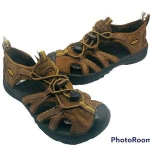 Keen Newport Kids Boys 2 Sport Sandals Shoes Brown Leather Waterproof Hiking